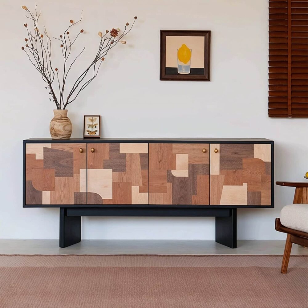 modern_patchwork_wood_sideboard_brass_knobs_solid_walnut_cherry_white_oak_doors.jpg Modern patchwork wood sideboard