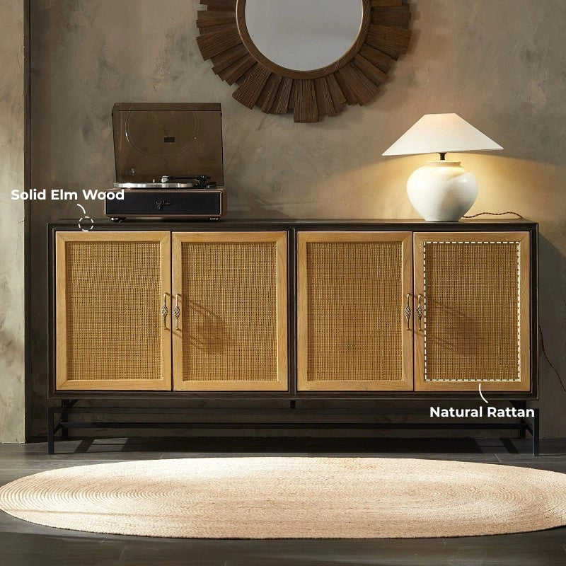 solid_elm_wood_japandi_cabinet_rattan_doors.jpg Solid elm wood