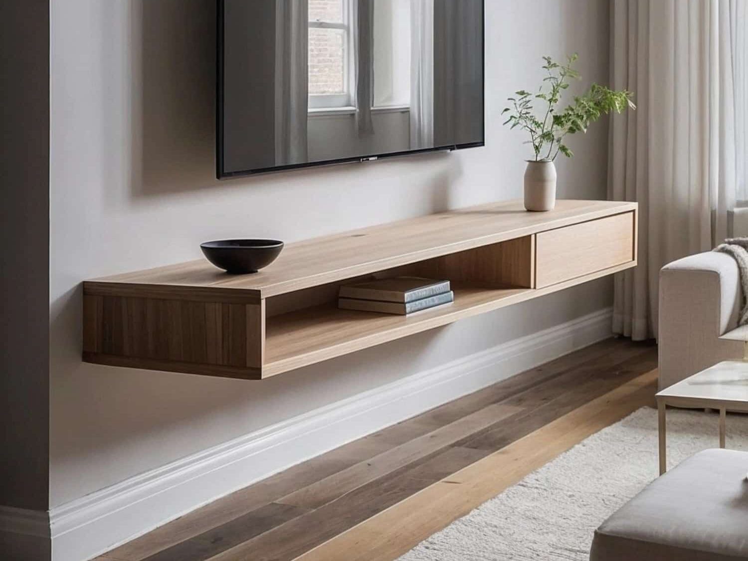solid_white_oak_floating_tv_stand_wall_mounted_with_drawer_and_open_shelf.jpg Charmy