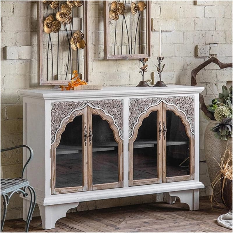 white_natural_wood_carved_sideboard_artistic_wall_decor.jpg White and natural carved fir
