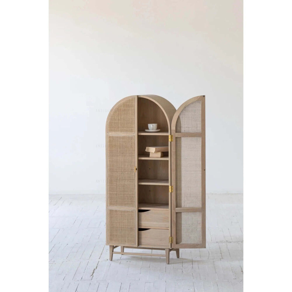 H6504b82223a14d0bb4319e755c5162a0V.jpg Wood and rattan Kara cabinet