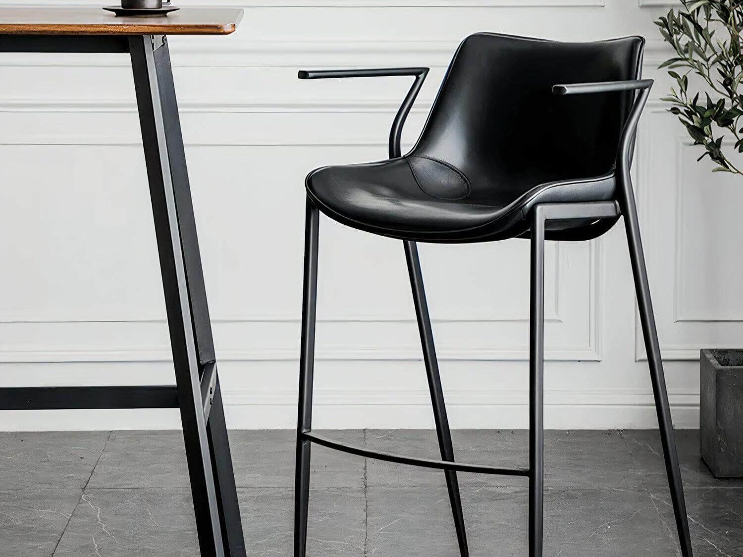 Black vegan leather Angie