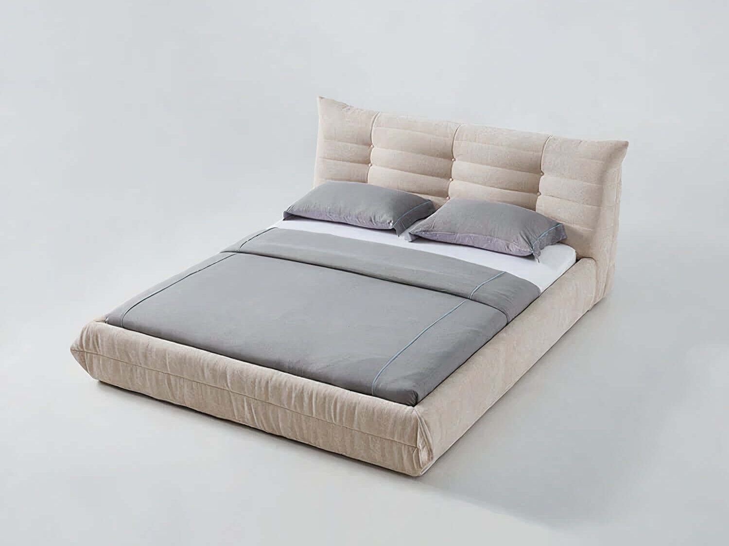 Stephanie bed frame with soft