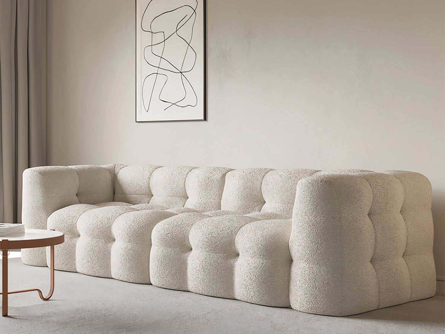 Aspen sofa with round
