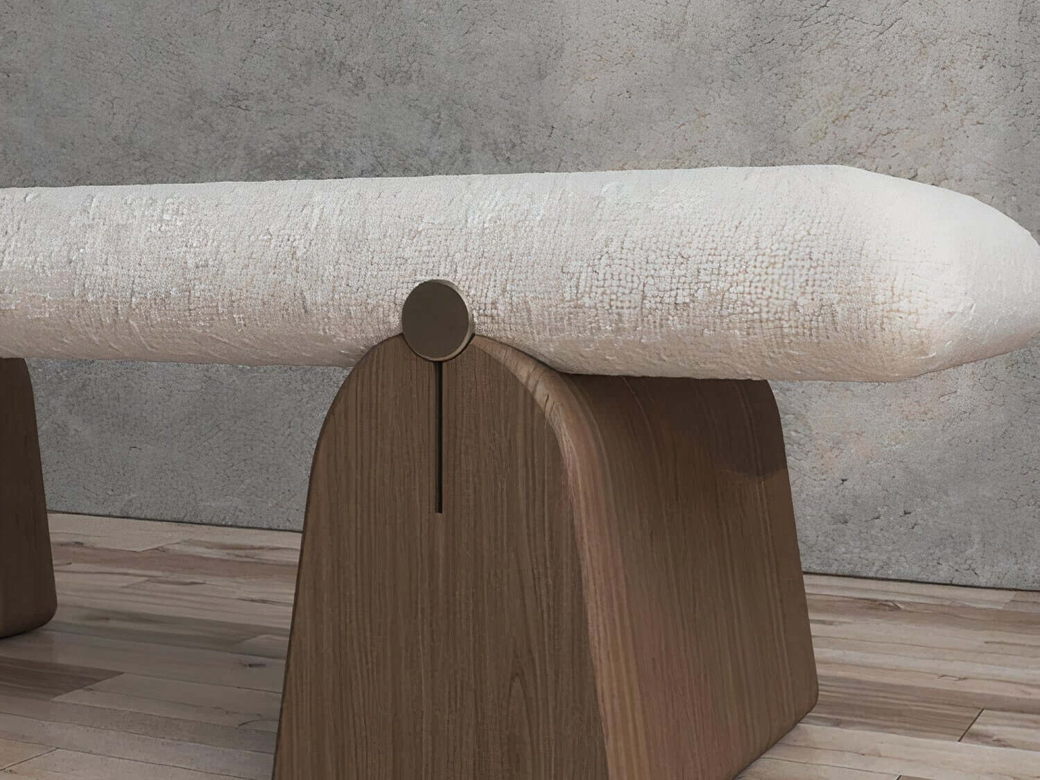 Clarabelle bench with chunky