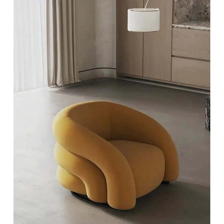 Helena armchair with burnt