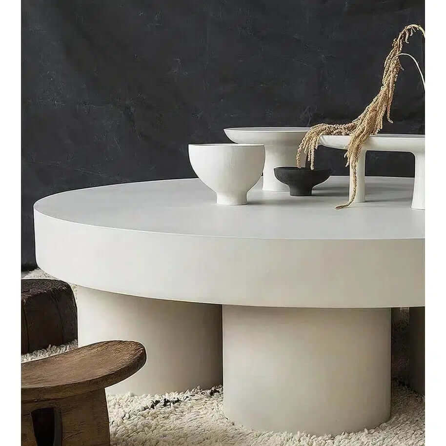 Off-white solid wood