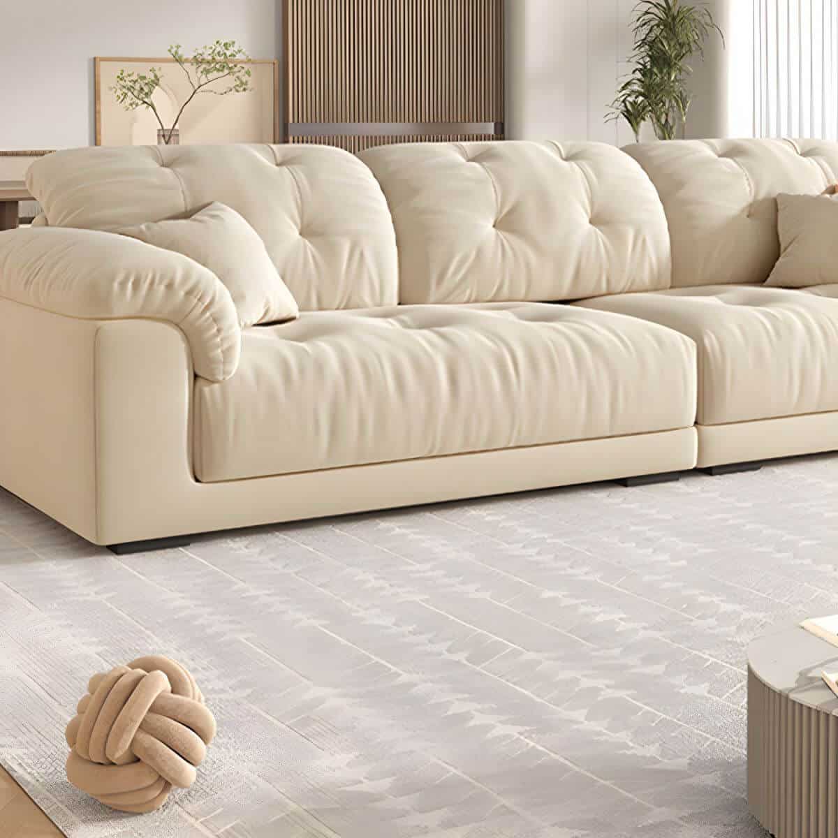 34eb5c703845b2efddbf0727f147442e.jpg Modern beige polyester blend sofa