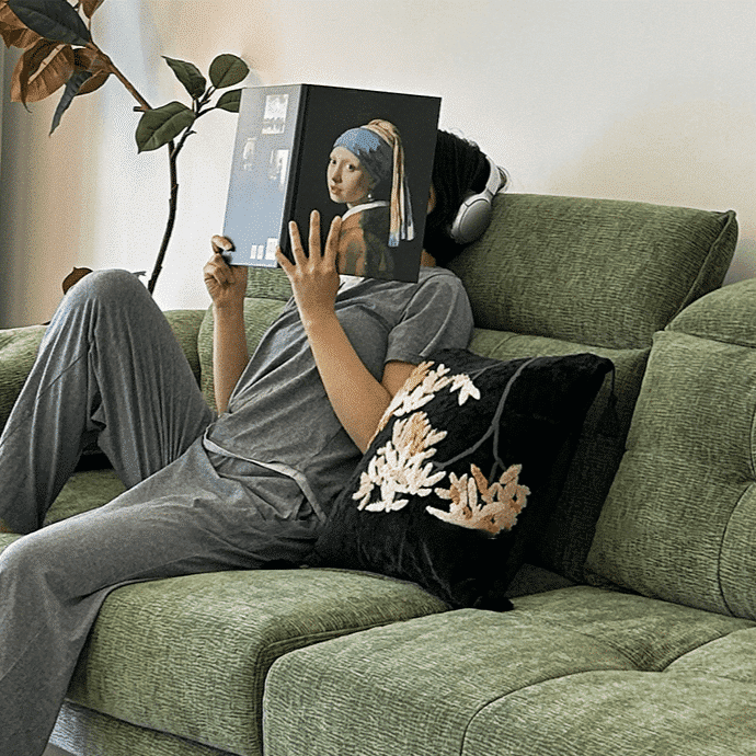 vintage-green-chenille-sofa-with-adjustable-headrest-6640.png Vintage green chen