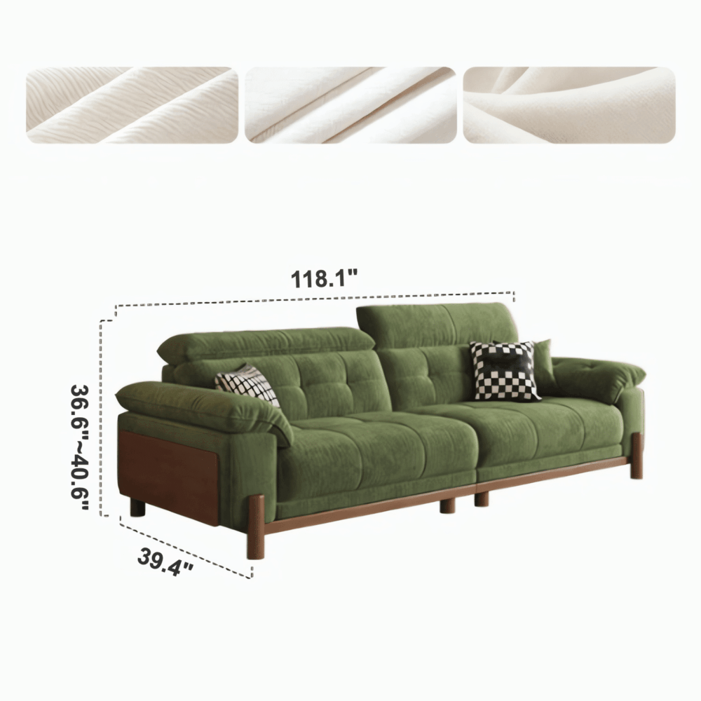vintage-green-chenille-sofa-with-adjustable-headrest-8133.png Vintage green chen