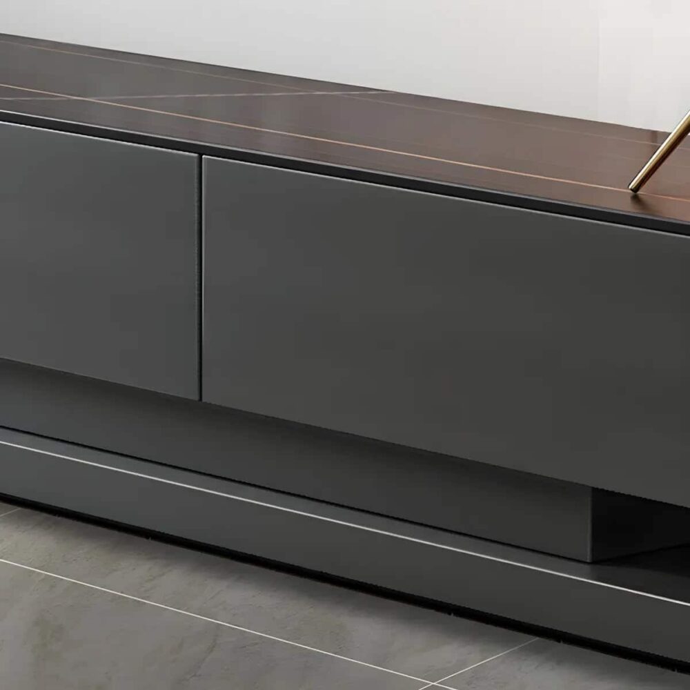 black-stone-rectangle-enclosed-storage-drawers-tv-stand-7 Black Stone Rectangle Enclosed Storage Drawers Tv Stand 7