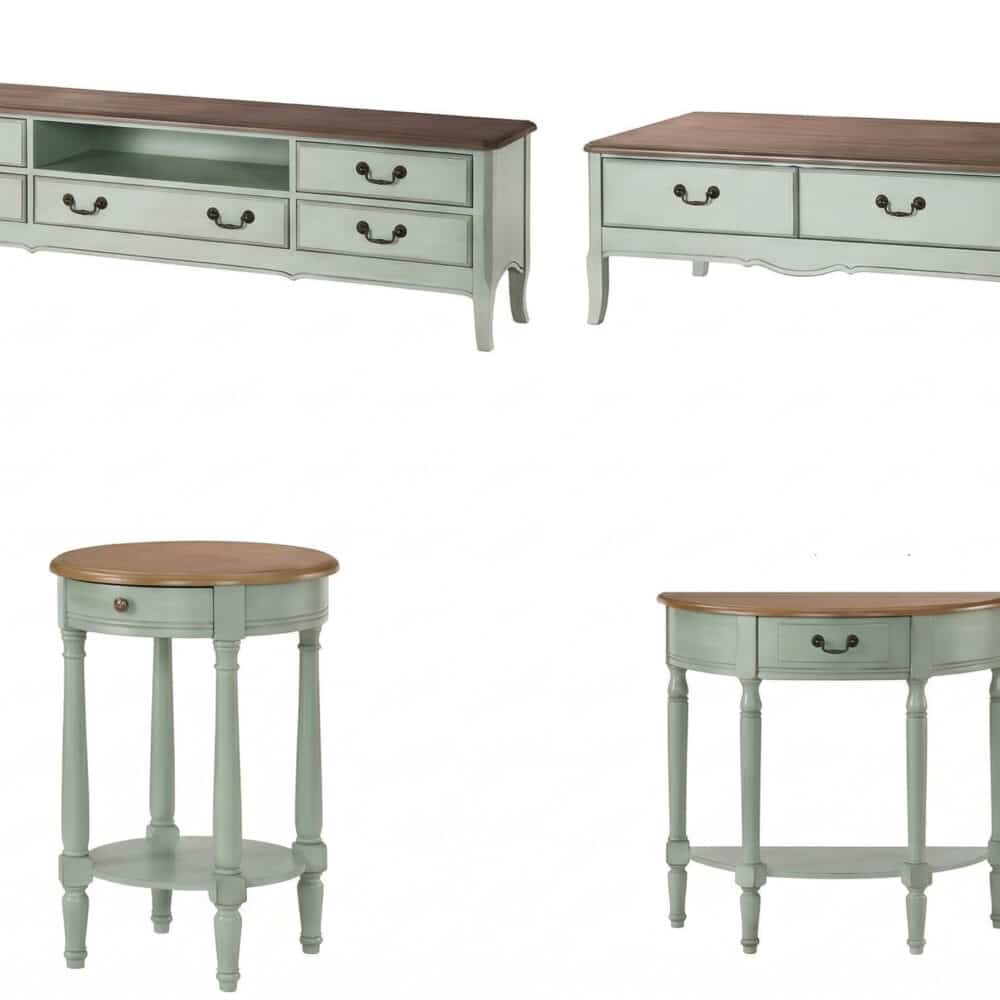 Brown-Green Wood Open Storage Drawers Long TV Stand - resized - 相册图 #5 Brown-Green Wood Open Storage Drawers Long TV Stand 相册图 #5 resized