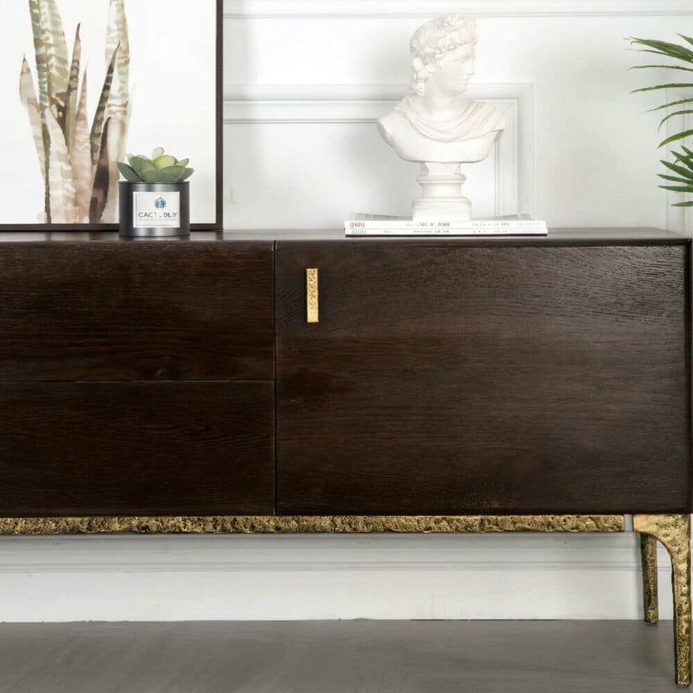 Brown Long Espresso Wood Tone Oak Cabinet TV Stand - resized - 相册图 #6 Brown Long Espresso Wood Tone Oak Cabinet TV Stand 相册图 #6 resized