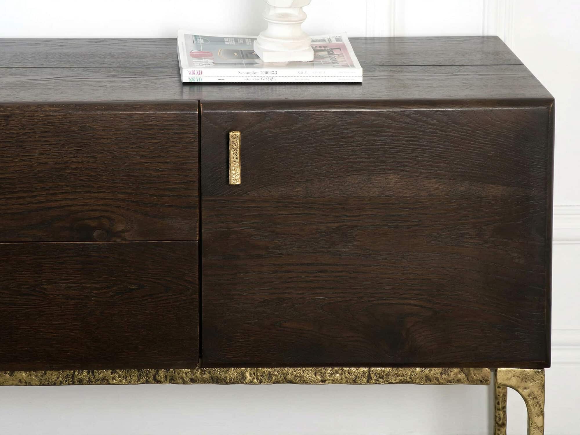 Brown Long Espresso Wood Tone Oak Cabinet TV Stand - resized - 相册图 #8 Brown Long Espresso Wood Tone Oak Cabinet TV Stand 相册图 #8 resized