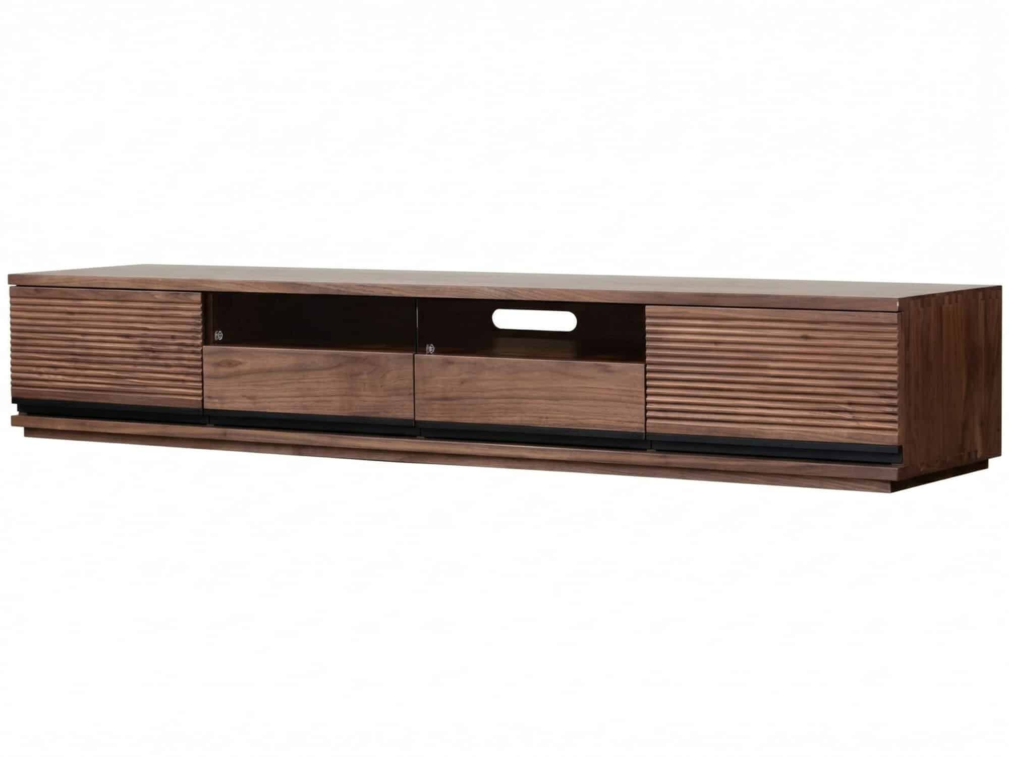 Brown Walnut Wood Drawers Rectangle 2 Tiers TV Stand - resized - 相册图 #1 Brown Walnut Wood Drawers Rectangle 2 Tiers TV Stand 相册图 #1 resized