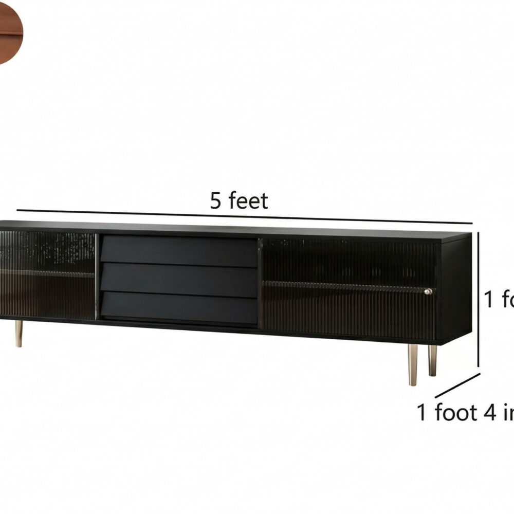 Brown Wood Enclosed Storage TV Stand with Shelves - dimensions - 相册图 #13 Brown Wood Enclosed Storage TV Stand with Shelves 相册图 #13 dimensions