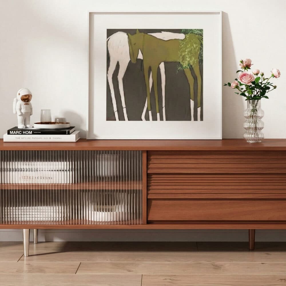 Brown Wood Enclosed Storage TV Stand with Shelves - resized - 相册图 #10 Brown Wood Enclosed Storage TV Stand with Shelves 相册图 #10 resized