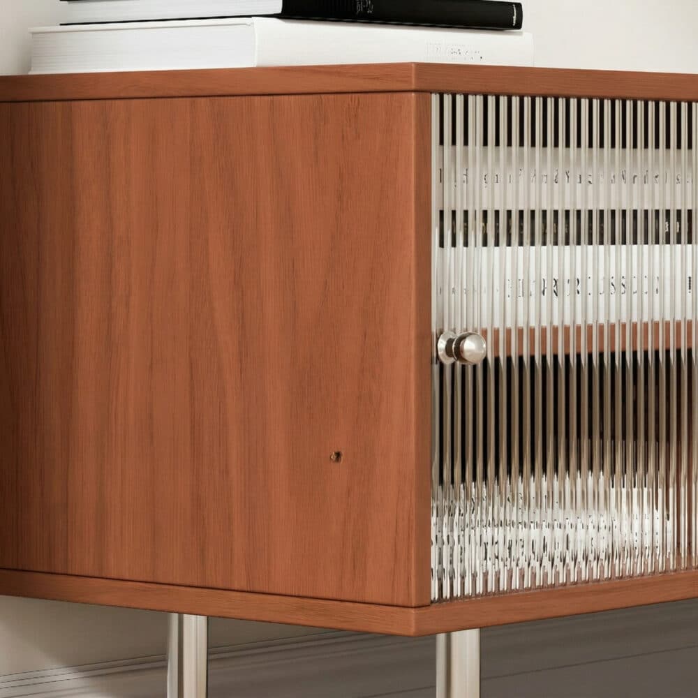 Brown Wood Enclosed Storage TV Stand with Shelves - resized - 相册图 #12 Brown Wood Enclosed Storage TV Stand with Shelves 相册图 #12 resized