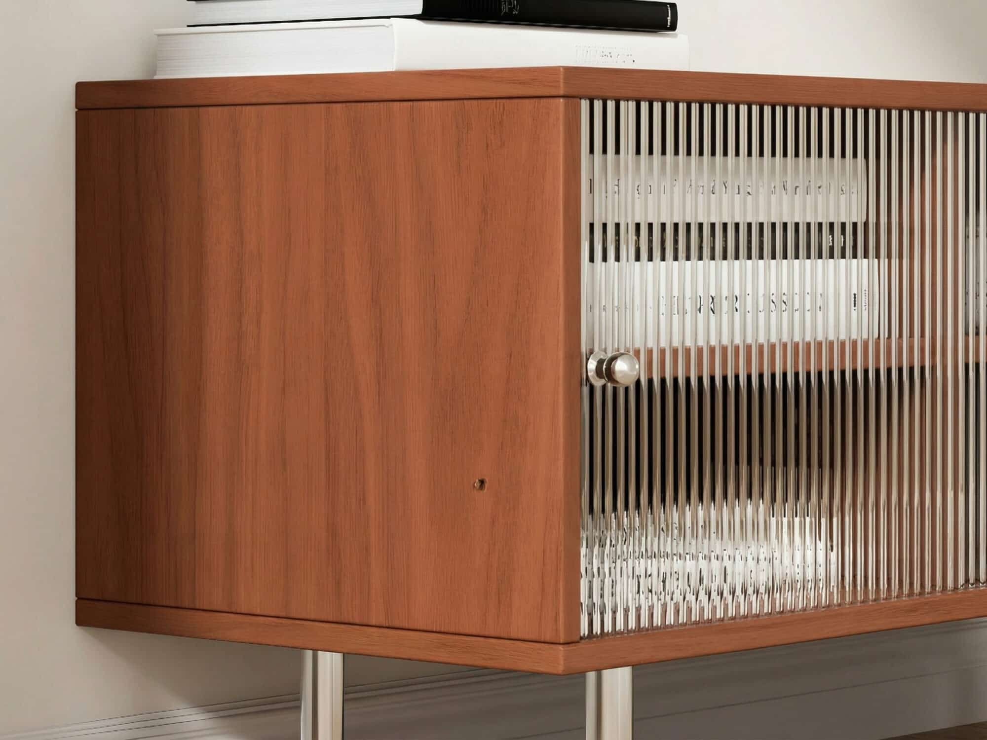 Brown Wood Enclosed Storage TV Stand with Shelves - resized - 相册图 #12 Brown Wood Enclosed Storage TV Stand with Shelves 相册图 #12 resized