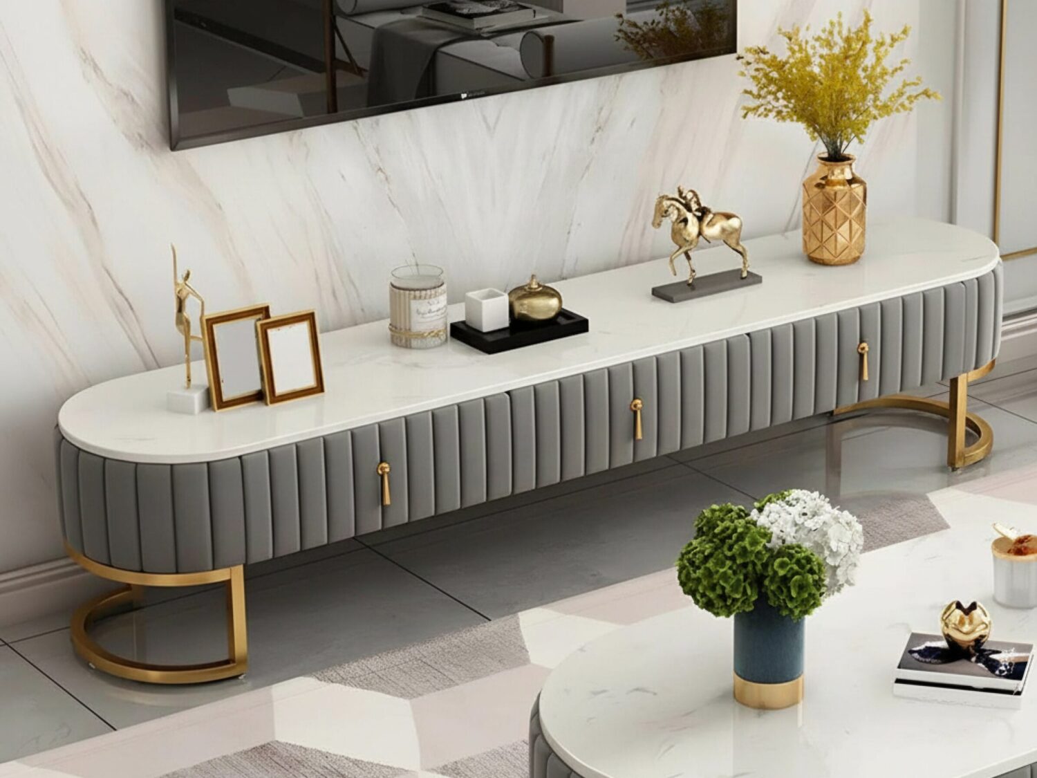 Glam Grey Marble Drawers Storage Tv Stand With Legs 1 Fdbe92ee A47d 42c7 A452 59b1752ac0ce
