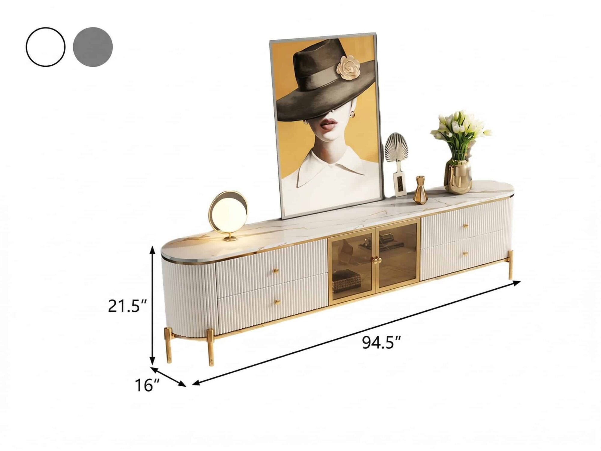 Glam Grey Stone Cabinet Shelves Drawers TV Stand - dimensions - 相册图 #11 Glam Grey Stone Cabinet Shelves Drawers TV Stand 相册图 #11 dimensions