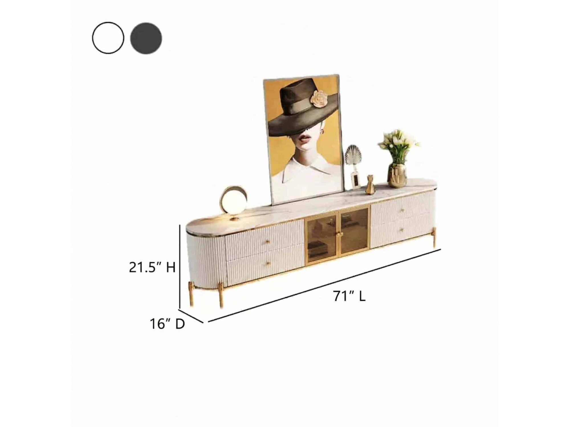 Glam Grey Stone Cabinet Shelves Drawers TV Stand - dimensions - 相册图 #8 Glam Grey Stone Cabinet Shelves Drawers TV Stand 相册图 #8 dimensions