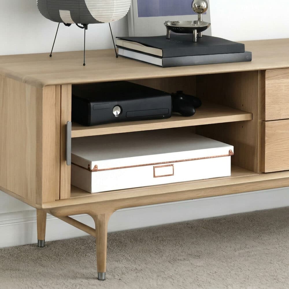 Industrial Oak Wood Enclosed Storage Long TV Stand - resized - 相册图 #10 Industrial Oak Wood Enclosed Storage Long TV Stand 相册图 #10 resized