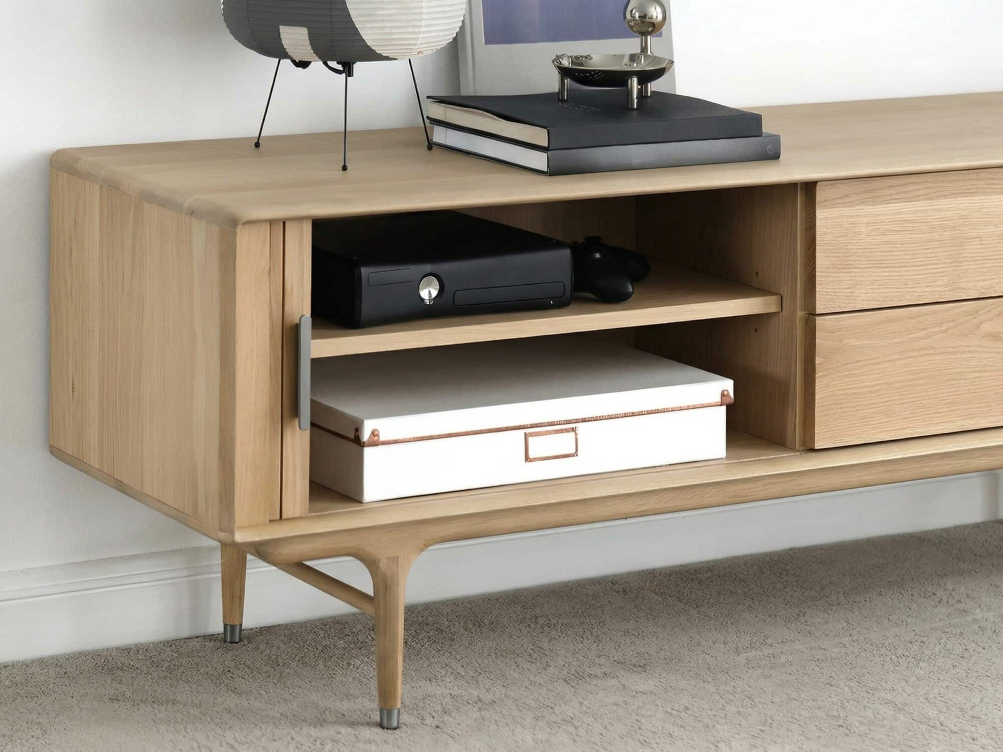 Industrial Oak Wood Enclosed Storage Long TV Stand - resized - 相册图 #10 Industrial Oak Wood Enclosed Storage Long TV Stand 相册图 #10 resized