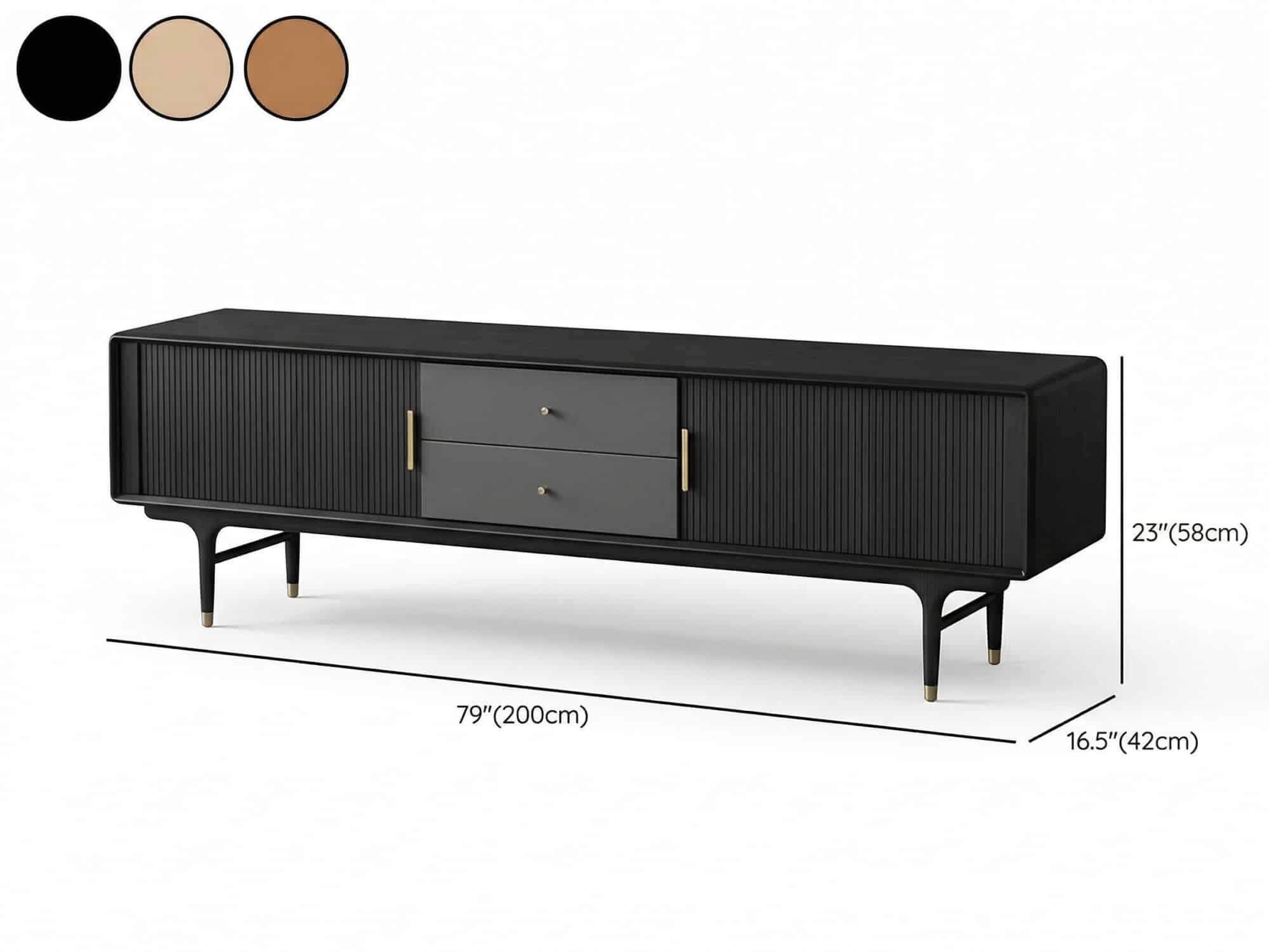 Industrial Oak Wood Enclosed Storage Long TV Stand - resized - 相册图 #12 Industrial Oak Wood Enclosed Storage Long TV Stand 相册图 #12 resized