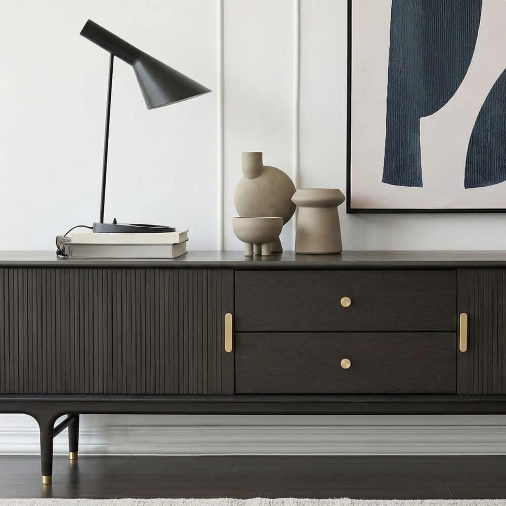 Industrial Oak Wood Enclosed Storage Long TV Stand - resized - 相册图 #6 Industrial Oak Wood Enclosed Storage Long TV Stand 相册图 #6 resized