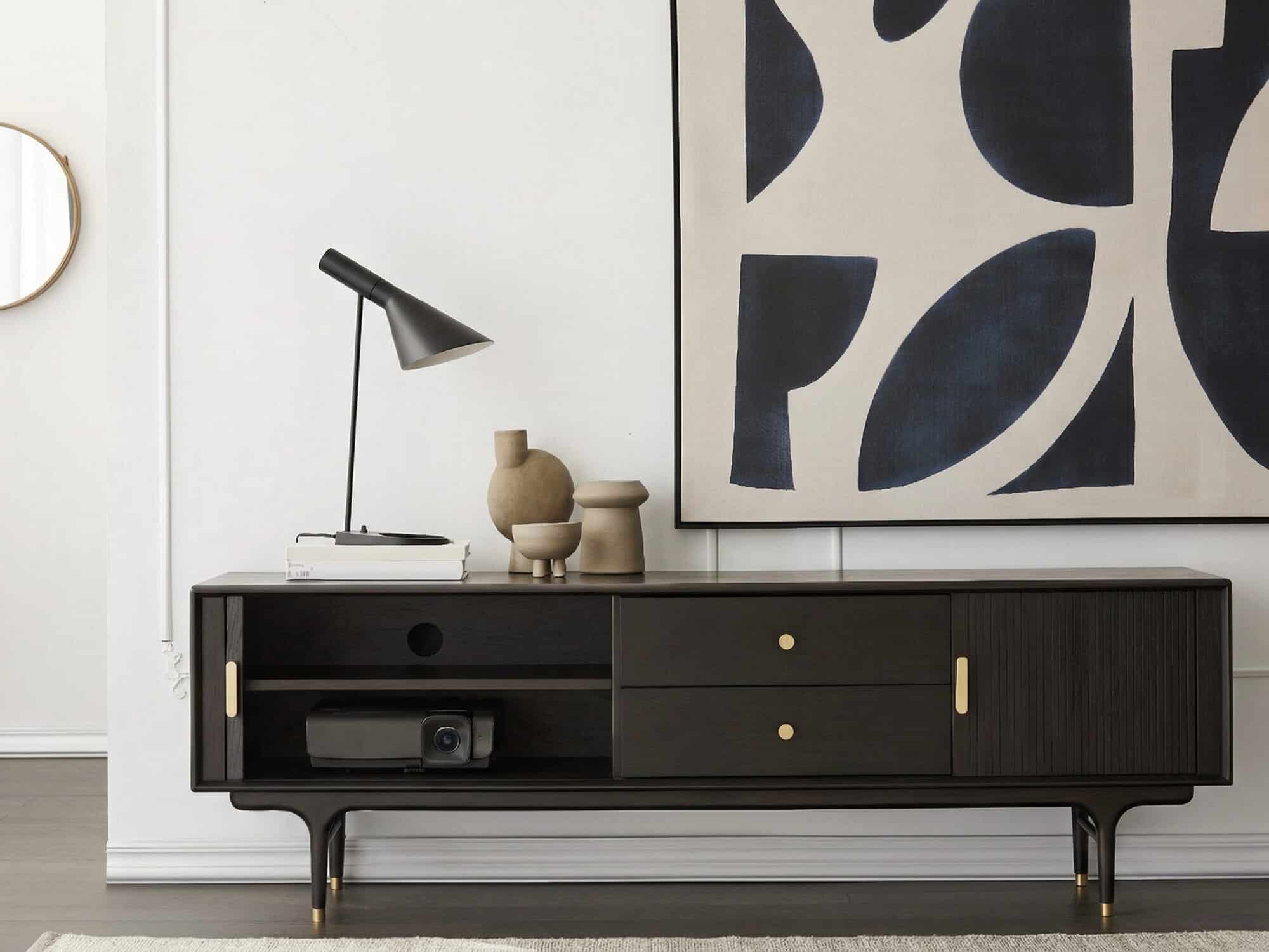 Industrial Oak Wood Enclosed Storage Long TV Stand - resized - 相册图 #7 Industrial Oak Wood Enclosed Storage Long TV Stand 相册图 #7 resized