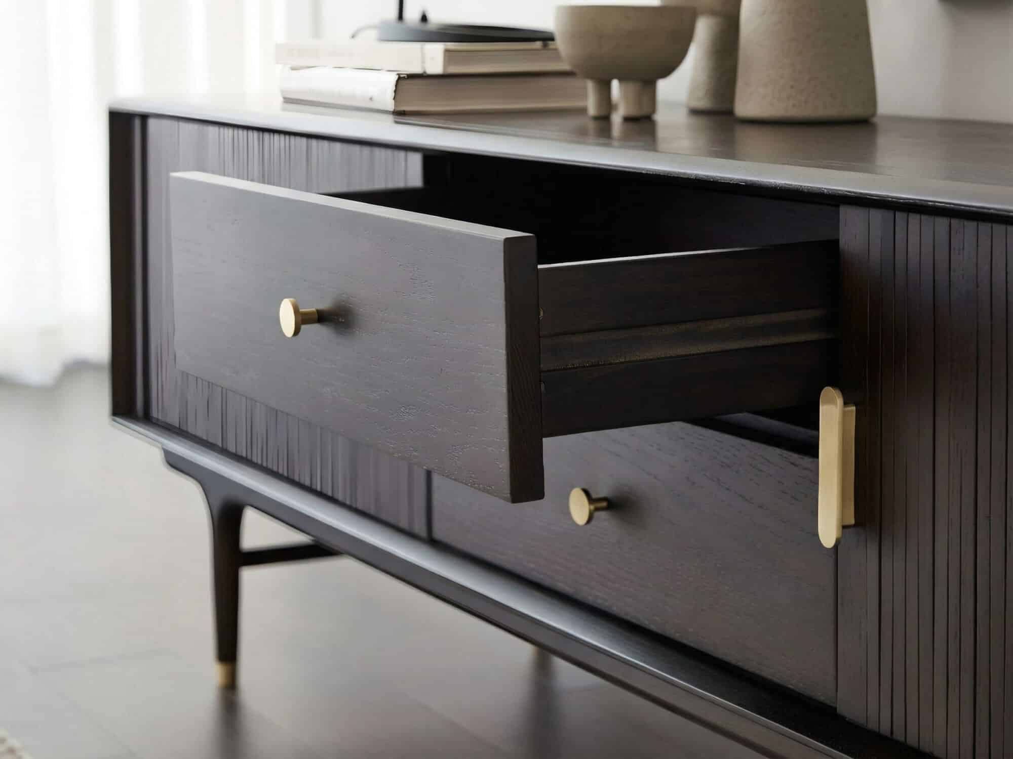 Industrial Oak Wood Enclosed Storage Long TV Stand - resized - 相册图 #8 Industrial Oak Wood Enclosed Storage Long TV Stand 相册图 #8 resized