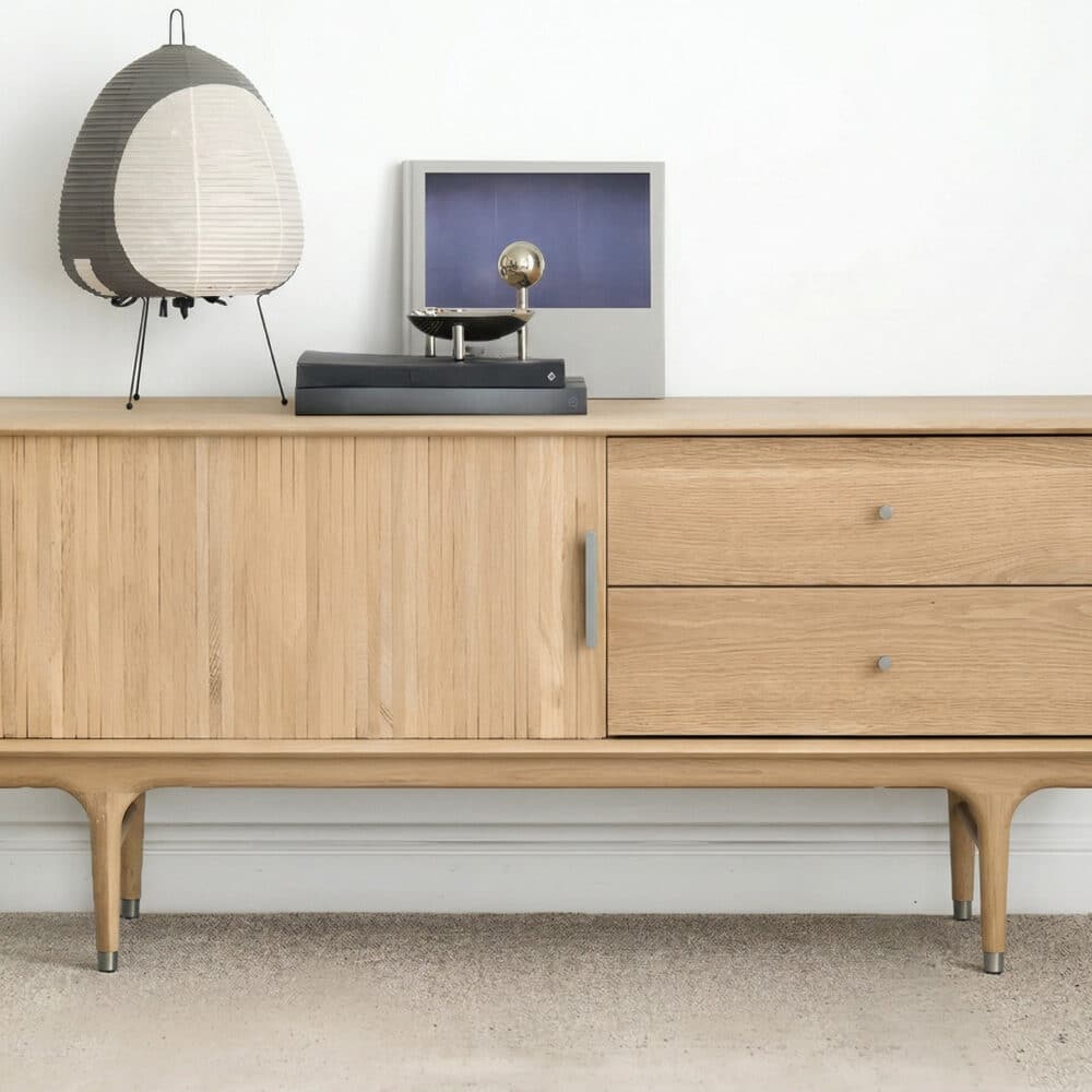 Industrial Oak Wood Enclosed Storage Long TV Stand - resized - 相册图 #9 Industrial Oak Wood Enclosed Storage Long TV Stand 相册图 #9 resized