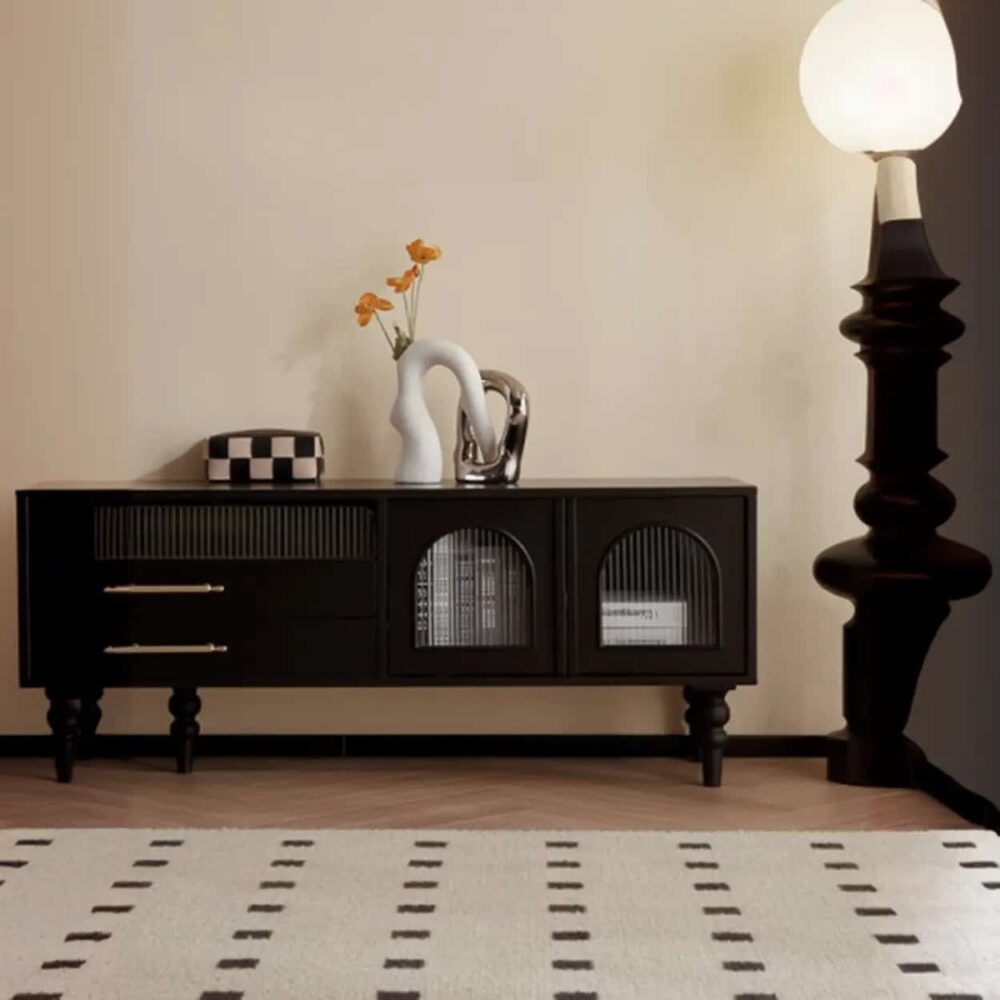 mid-century-modern-black-tv-stand-with-cabinet-glass-doors-10 Mid Century Modern Black Tv Stand With Cabinet Glass Doors 10