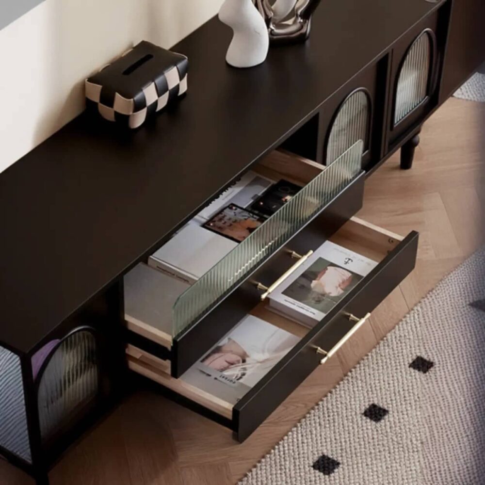 mid-century-modern-black-tv-stand-with-cabinet-glass-doors-11 Mid Century Modern Black Tv Stand With Cabinet Glass Doors 11