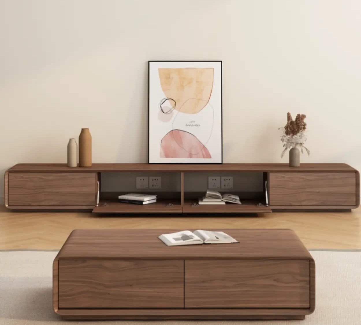 Mid Century Modern Brown Wood Cabinet Long Tv Stand 1 Fa3b90ea 6eed 4b50 84b3 98e84d4907a4