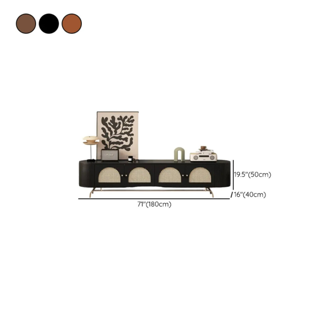 mid-century-modern-rattan-tv-stand-with-ample-storage-9 Mid Century Modern Rattan Tv Stand With Ample Storage 9