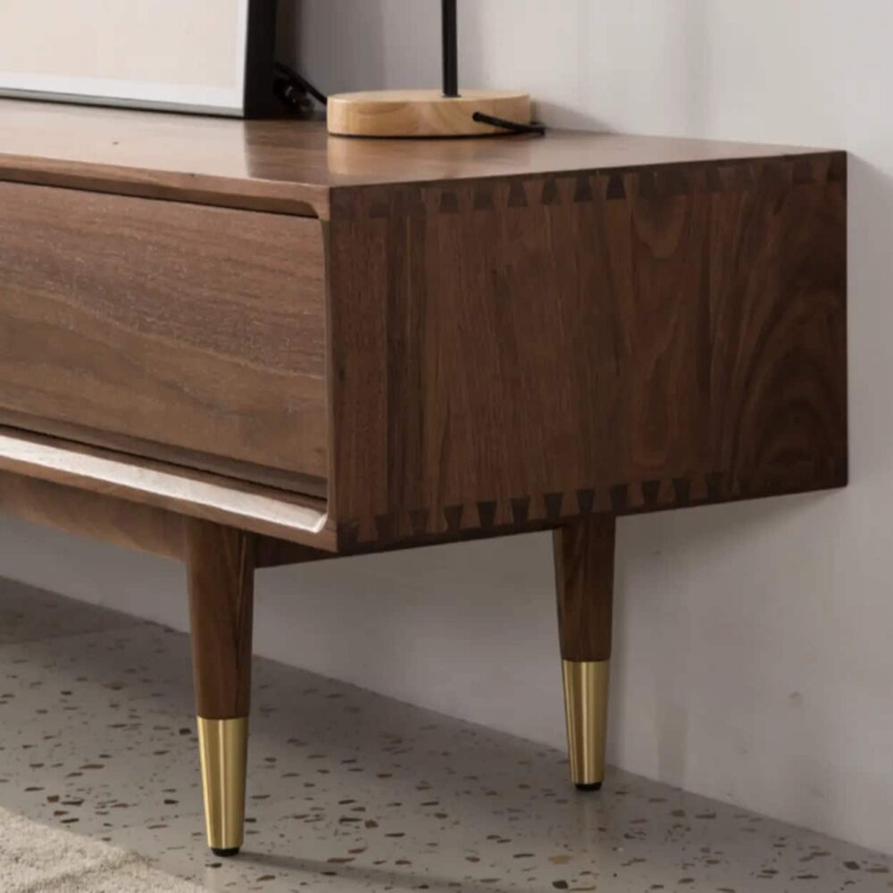 mid-century-modern-walnut-wood-tv-stand-with-legs-drawers-5 Mid Century Modern Walnut Wood Tv Stand With Legs Drawers 5