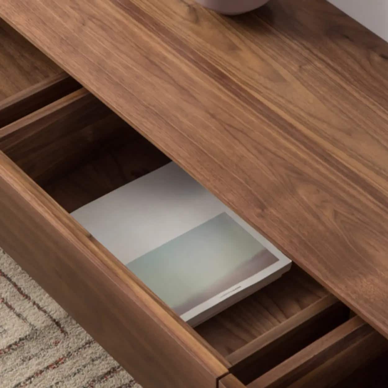 mid-century-modern-walnut-wood-tv-stand-with-legs-drawers-7 Mid Century Modern Walnut Wood Tv Stand With Legs Drawers 7