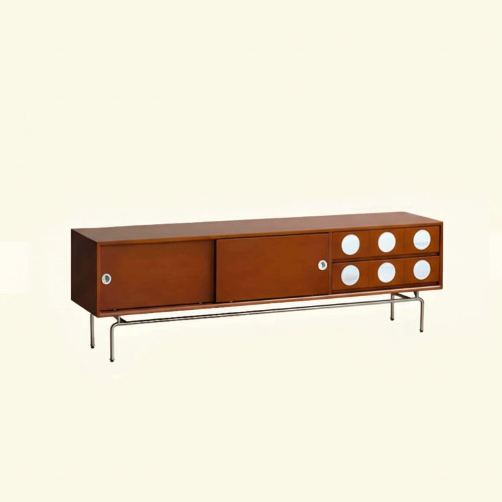 mid-century-modern-walnut-wood-tv-stand-with-sliding-doors-2 Mid Century Modern Walnut Wood Tv Stand With Sliding Doors 2