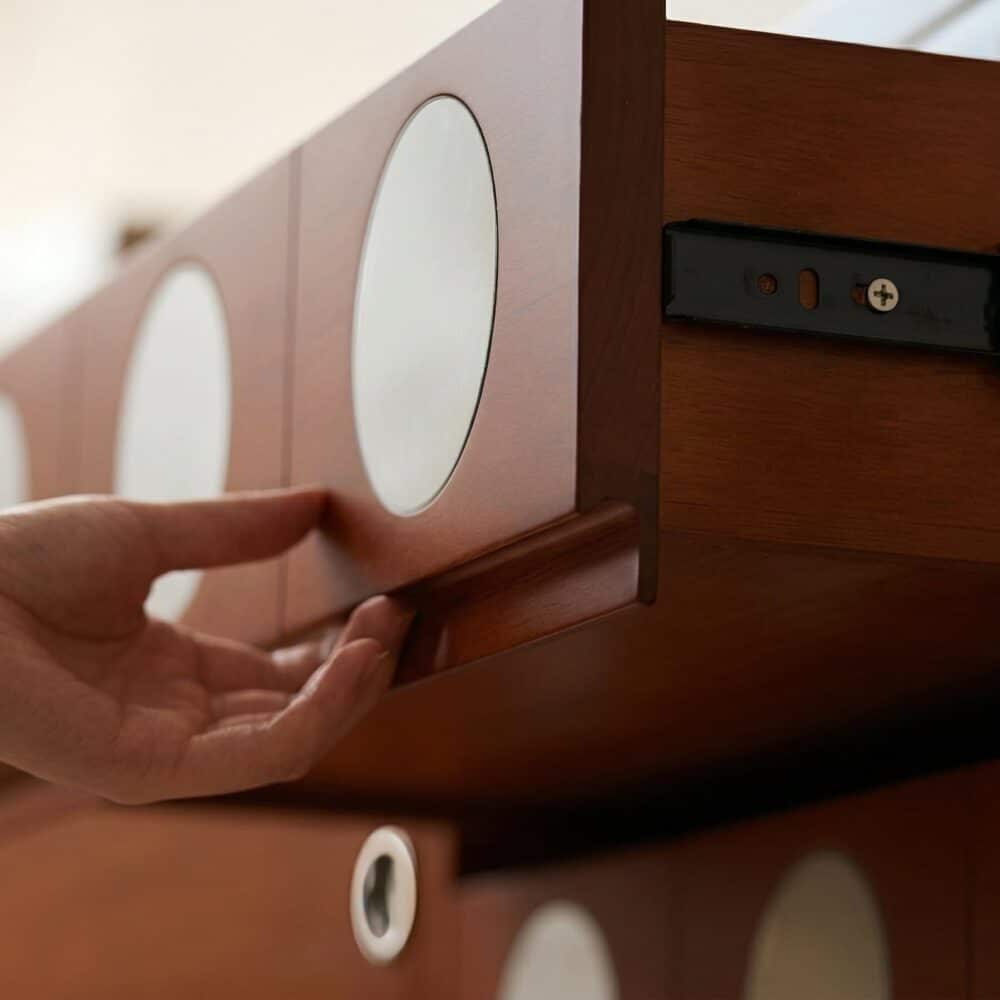 mid-century-modern-walnut-wood-tv-stand-with-sliding-doors-6 Mid Century Modern Walnut Wood Tv Stand With Sliding Doors 6