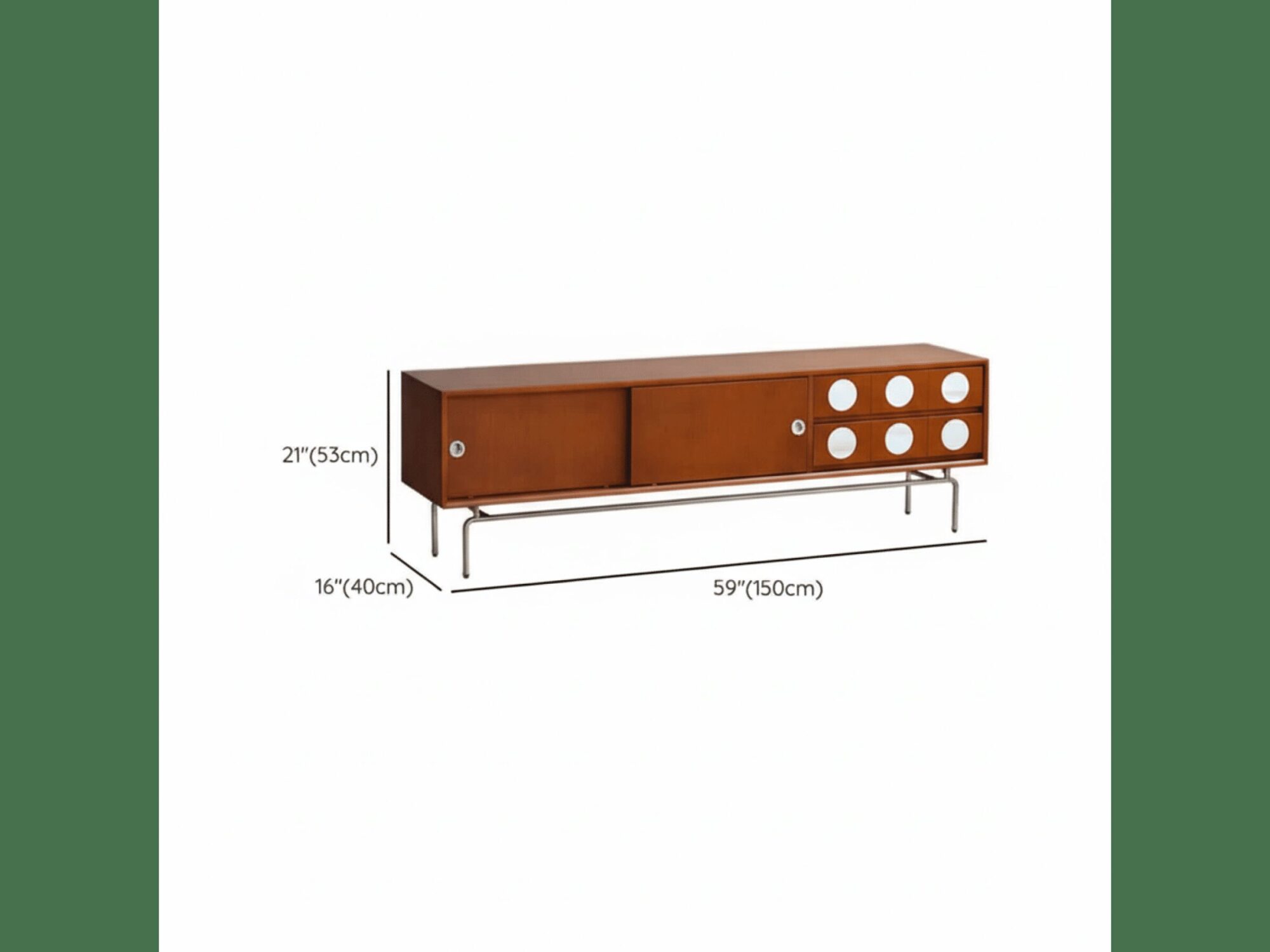 mid-century-modern-walnut-wood-tv-stand-with-sliding-doors-8 Mid Century Modern Walnut Wood Tv Stand With Sliding Doors 8