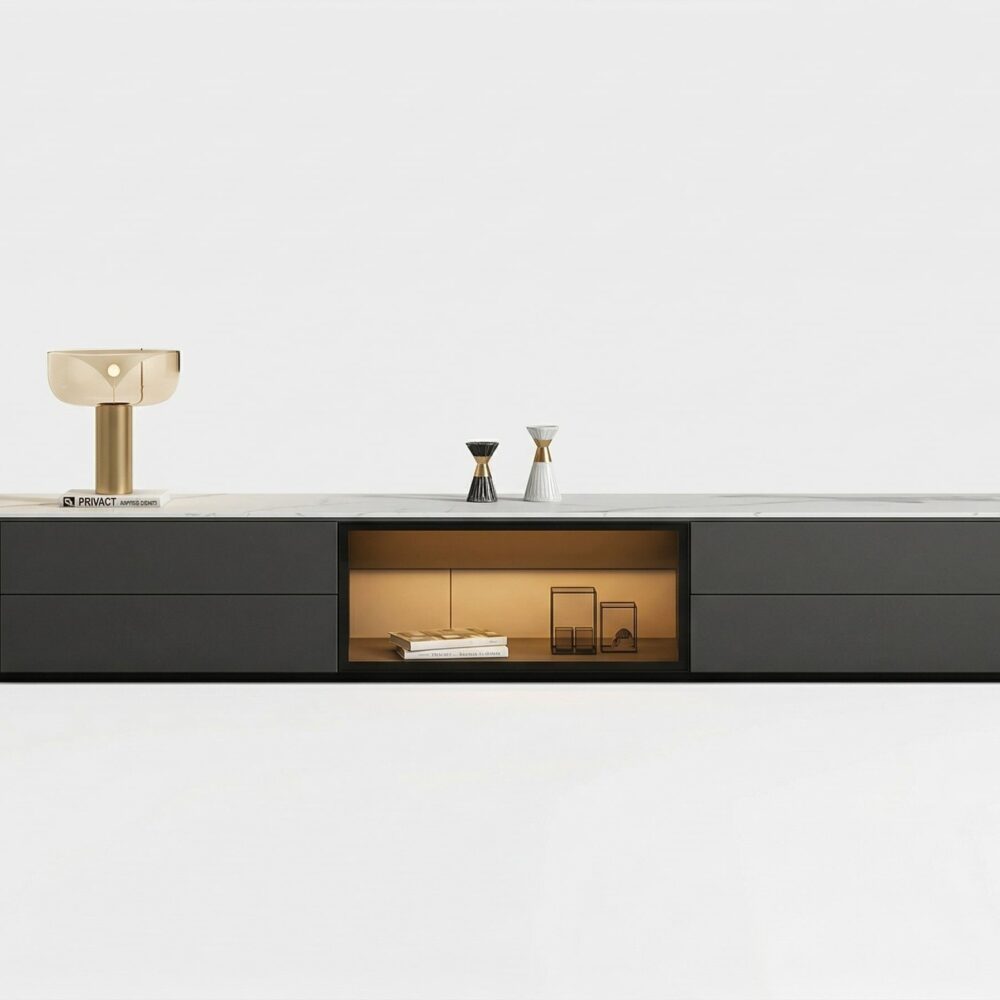 modern-led-tv-stand-with-drawers-and-glass-cabinet-doors-2 Modern Led Tv Stand With Drawers And Glass Cabinet Doors 2