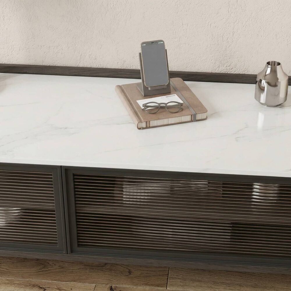 modern-minimalist-tv-stand-with-drawers-and-marble-top-6 Modern Minimalist Tv Stand With Drawers And Marble Top 6