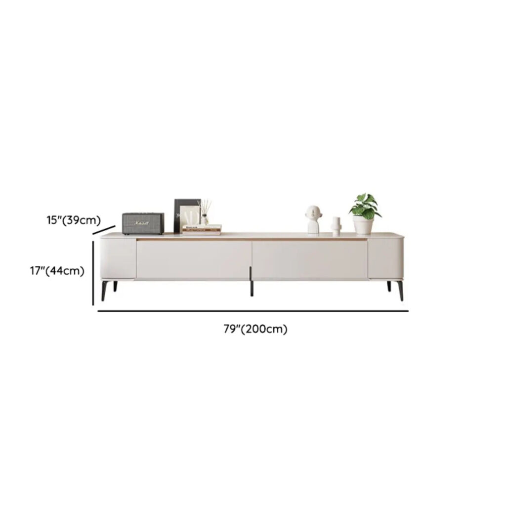 Modern Minimalist White Tv Stand With Storage 10