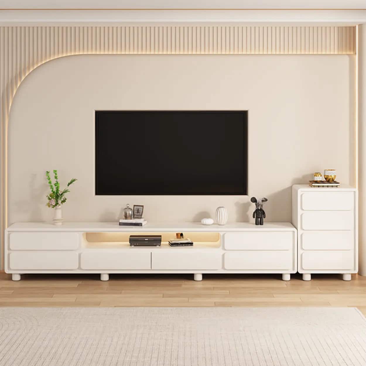 modern-minimalist-white-tv-stand-with-storage-drawers-1 Modern Minimalist White Tv Stand With Storage Drawers 1