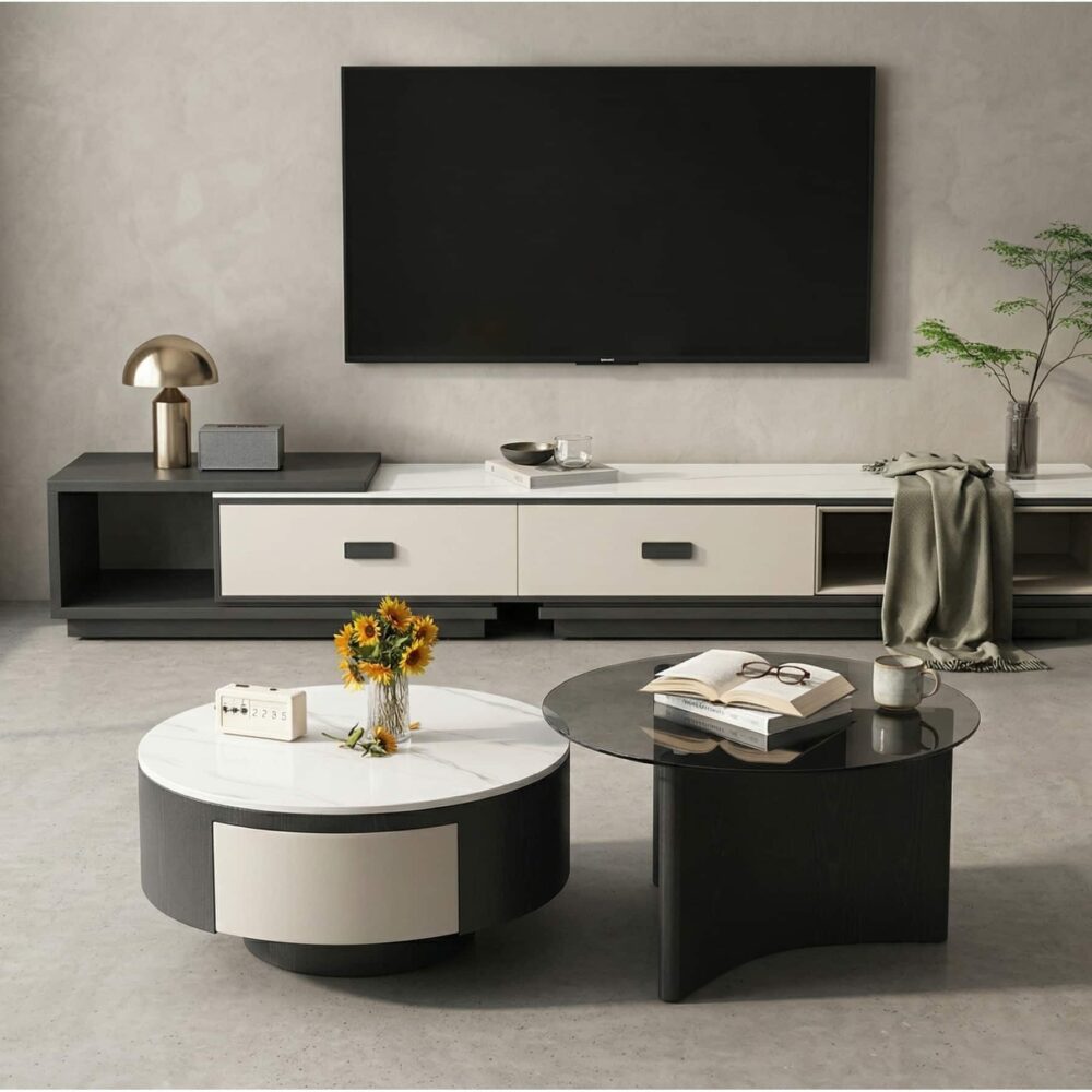 modern-rectangle-marble-top-tv-stand-with-drawers-1 Modern Rectangle Marble Top Tv Stand With Drawers 1