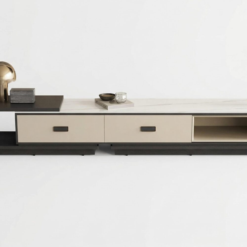 modern-rectangle-marble-top-tv-stand-with-drawers-2 Modern Rectangle Marble Top Tv Stand With Drawers 2