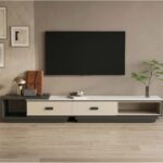 Modern Rectangle Marble Top Tv Stand With Drawers 5