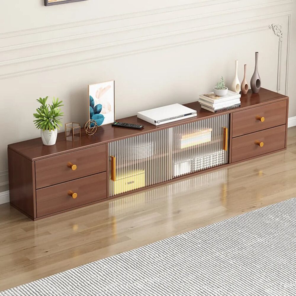 modern-walnut-wood-tv-stand-with-storage-cabinet-4 Modern Walnut Wood Tv Stand With Storage Cabinet 4